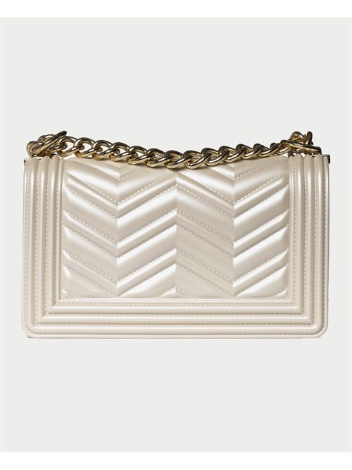 Marc Ellis Quilted Leather Bag MARC ELLIS | FLAT WAVE STURTLEDOVE/LIGHT GOLD